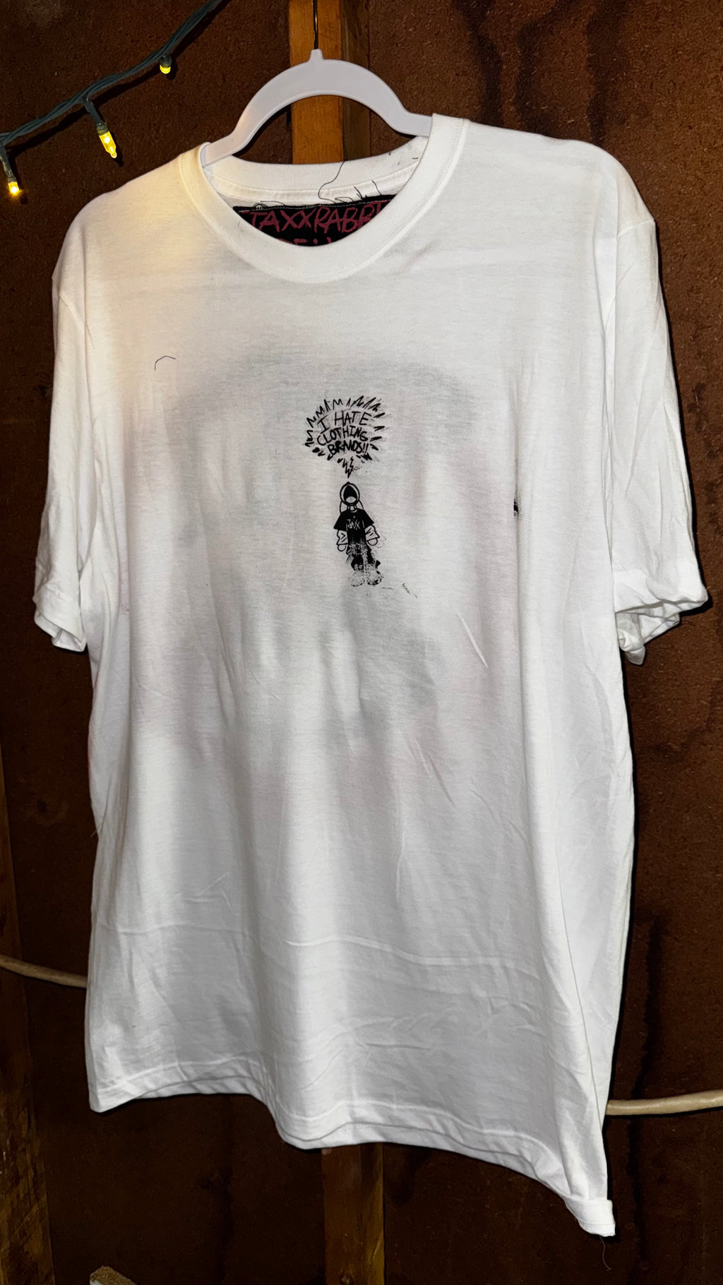 i hate clothing brand tee (white)